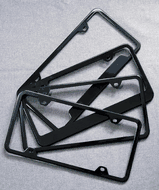 Black License Plate Frames