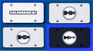 Hummer H2 H3 logo license plate