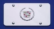 Cadillac Chrome Logo License Plate