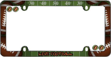 Football License Plate Frame