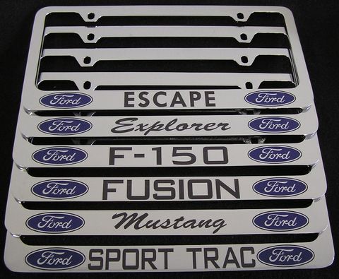 Ford logo license plate frame