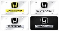 Honda Logo and Name License Plates