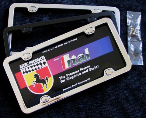 Ital License Plate Frame