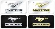 Mustang Name and Logo Front License Plates