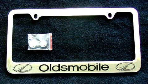 Oldsmobile license plate frame 